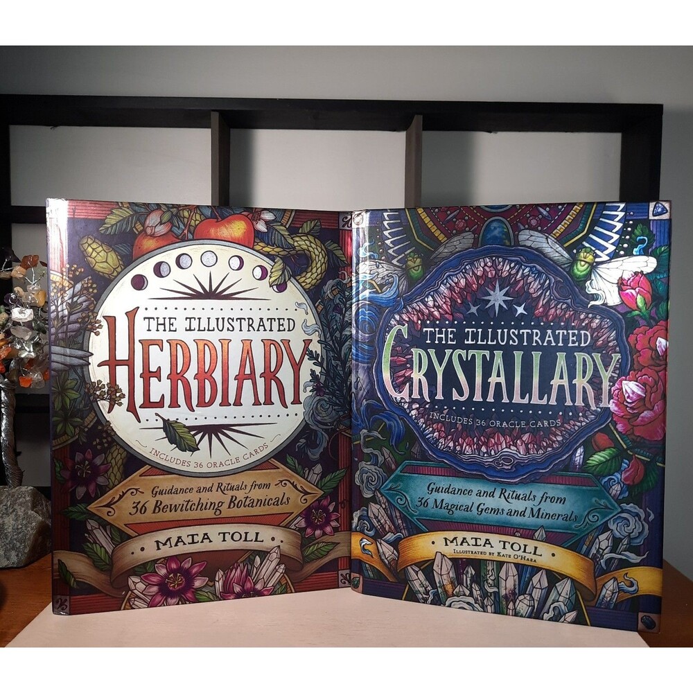 The Illustrated Herbiary & The Illustrated Crystallary Oracle Book Set